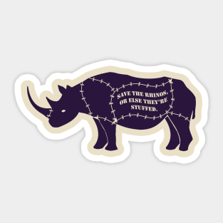 Save the Rhinos Sticker